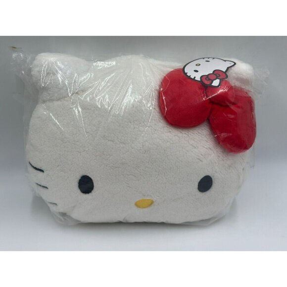 NEW! Hello Kitty BUNDLE Mushroom Sanrio Queen Sheet 4 pc set Nogginz Pillow - Picture 4 of 4